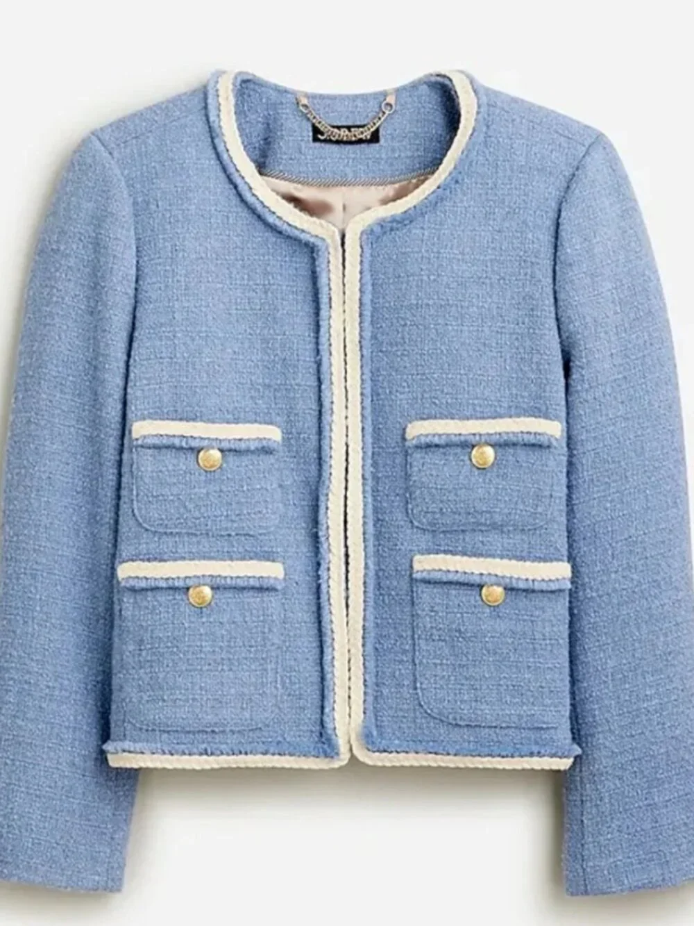 J. Crew Frances Lady Jacket in Maritime Tweed Worn Once - Size 8